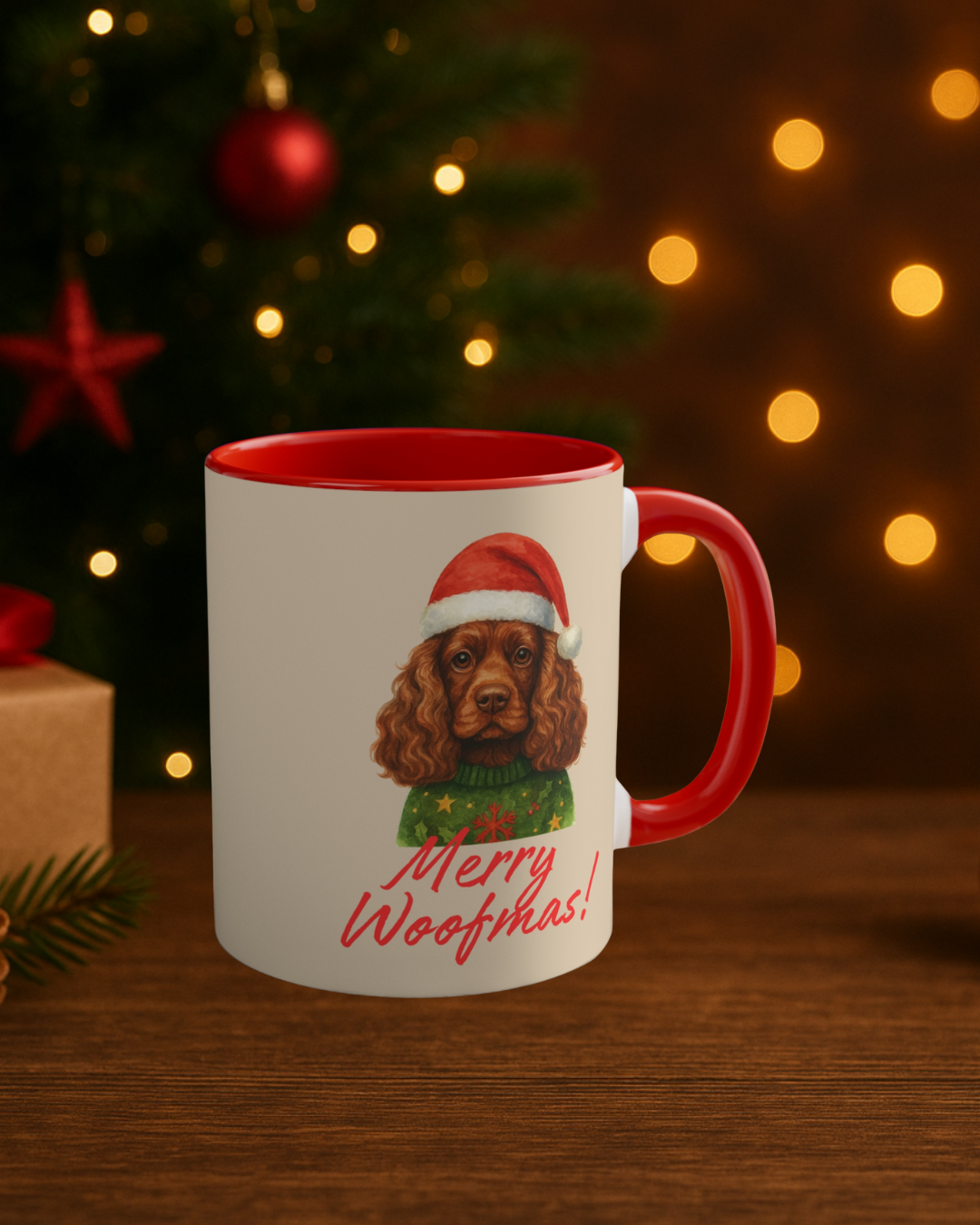 Cocker Spaniel Christmas Mug
