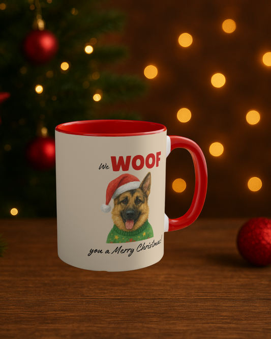 German Shepherd Christmas Mug