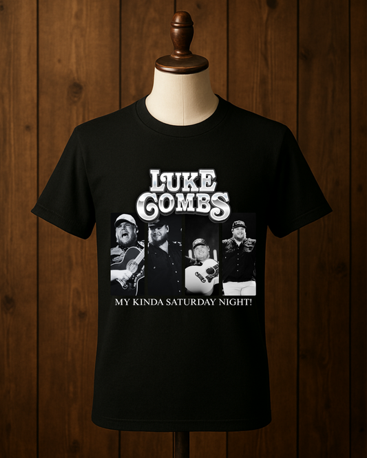 Luke Combs Concert T-shirt -  Tee for Fans Celebrating My Kinda Saturday Night Tour